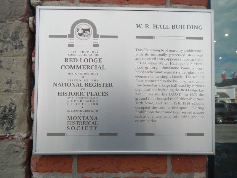 W.R. Hall Building Marker image. Click for full size.