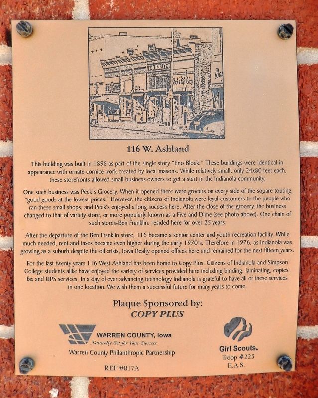 116 West Ashland Marker. Click for full size. 116 West Ashland Marker image. Click for full size.