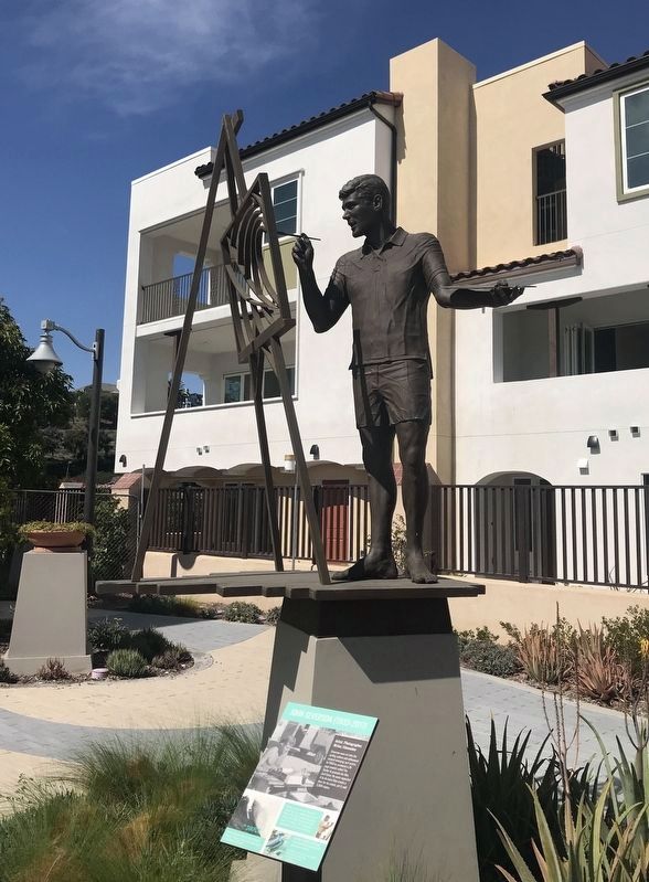 John Severson Statue and Marker. Click for full size. John Severson Statue and Marker image. Click for full size.