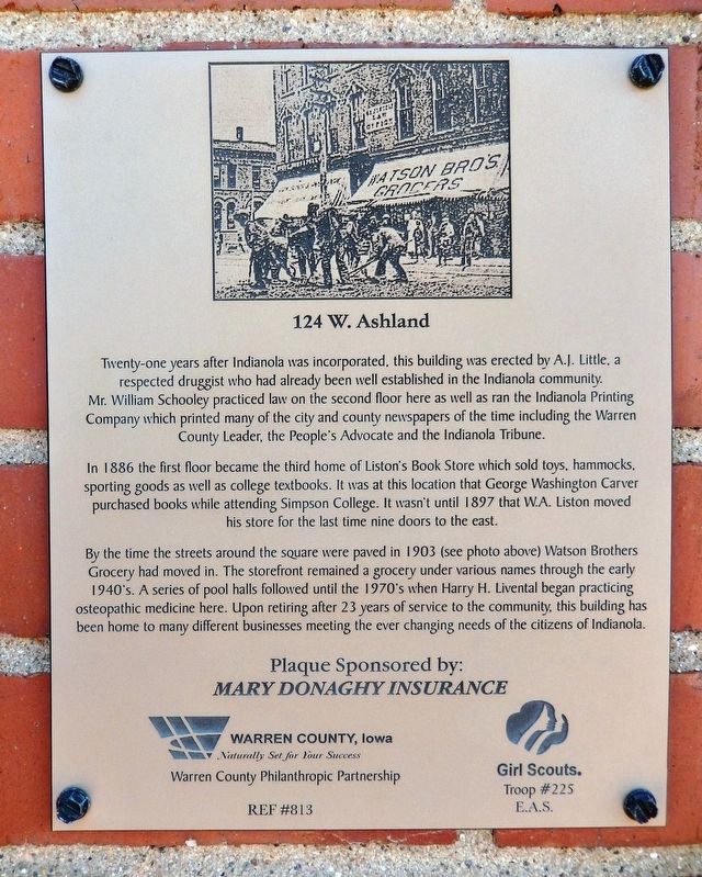 124 West Ashland Marker. Click for full size. 124 West Ashland Marker image. Click for full size.