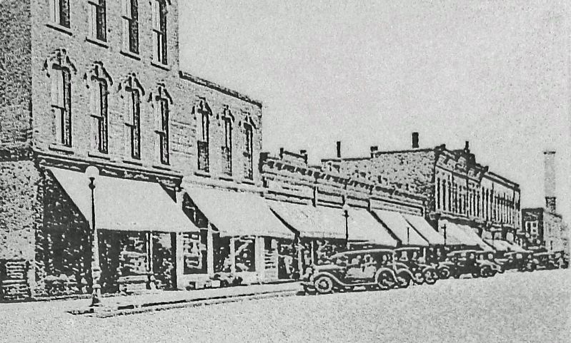 Marker detail: Pre-1930 Photo Showing Third Story image. Click for full size.