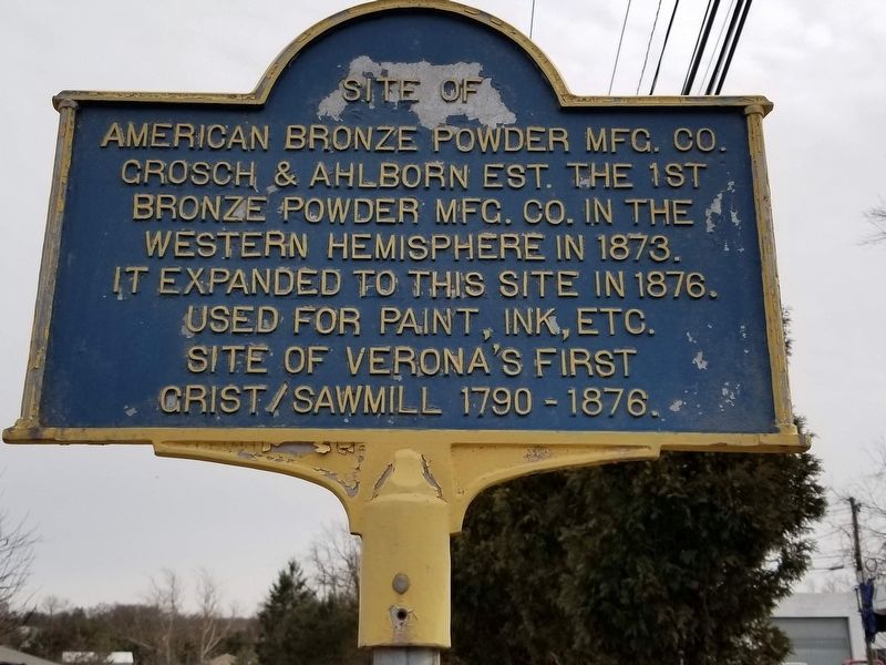 Site of American Bronze Powder MFG. Co. Marker image. Click for full size.