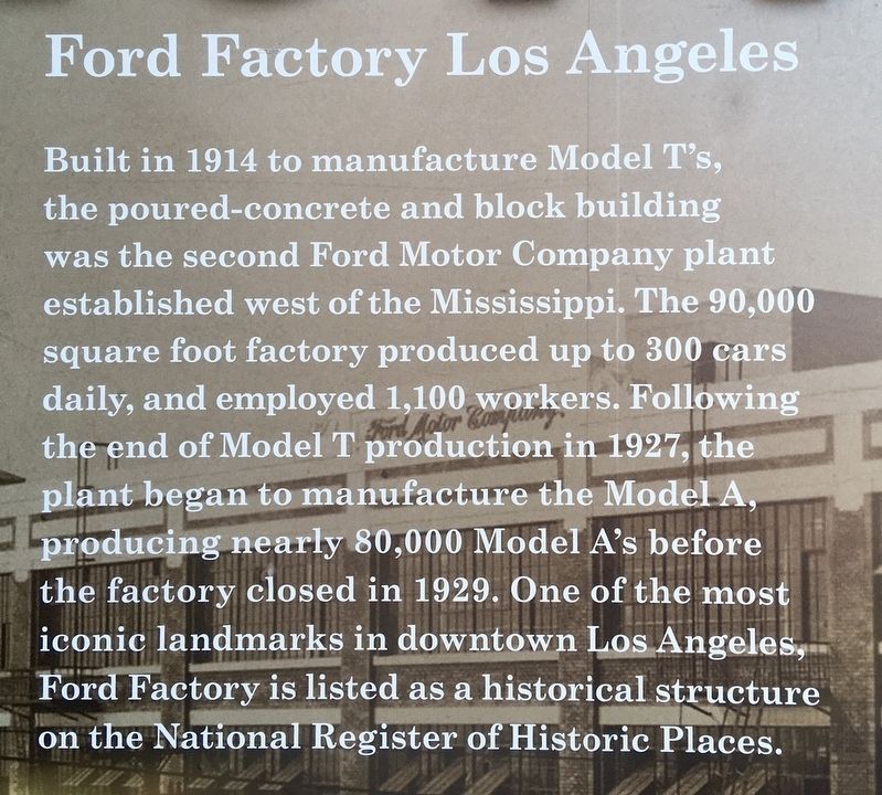 Ford Factory Marker image. Click for full size.