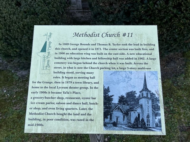 Methodist Church Marker. Click for full size. Methodist Church Marker image. Click for full size.