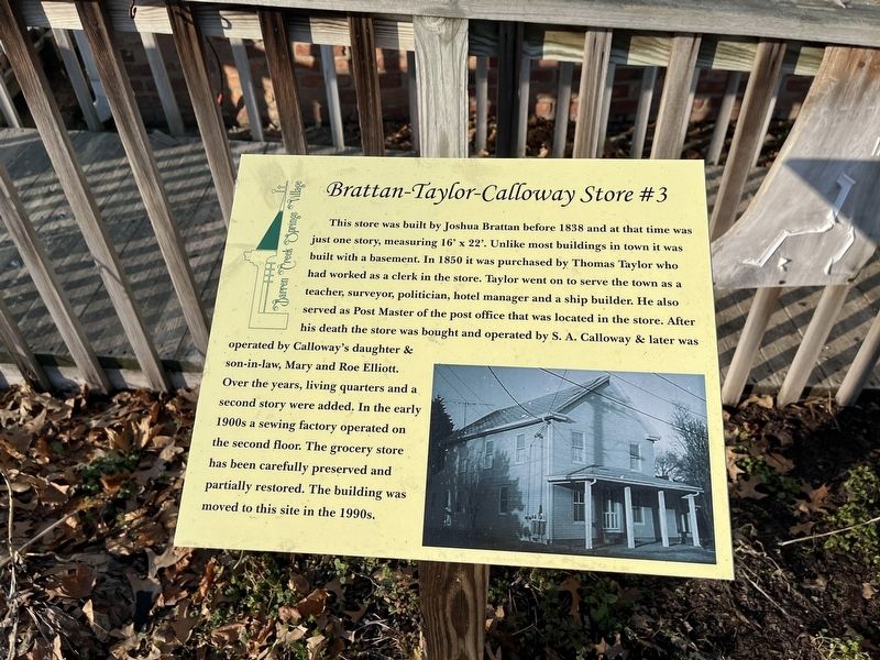 Brattan-Taylor-Calloway Store Marker image. Click for full size.