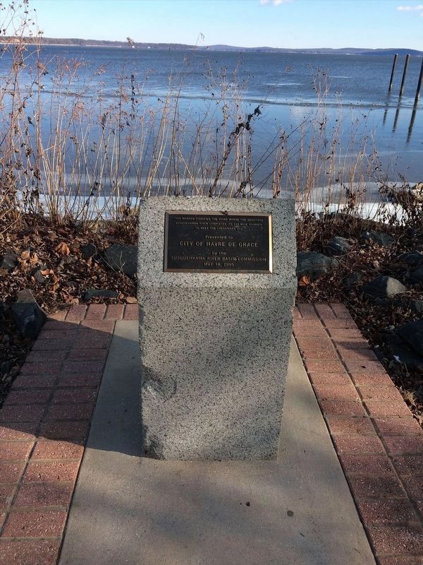The point where the Susquehanna River meets the Chesapeake Bay Marker image. Click for full size.