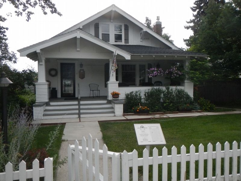 The House at 612 North Hauser Avenue and Marker image. Click for full size.