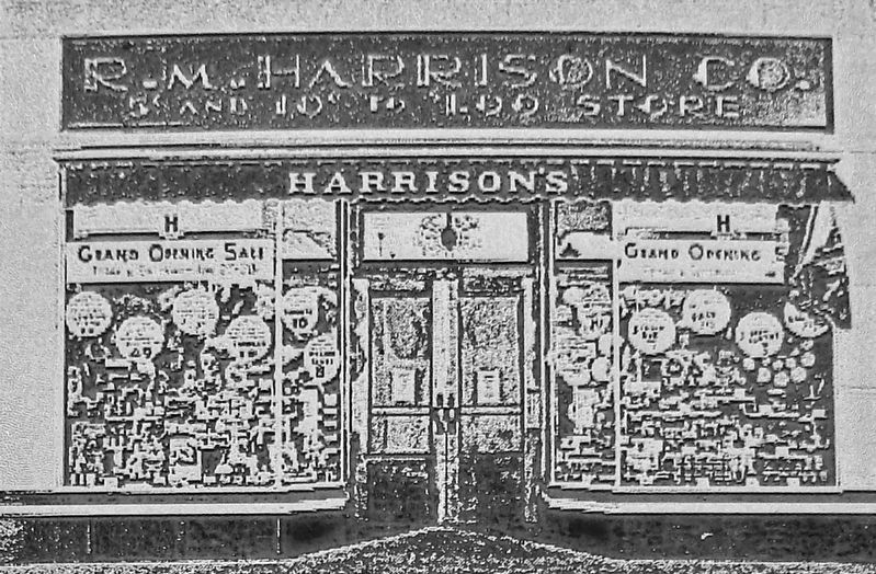 Marker detail: R.M. Harrison Company Storefront image. Click for full size.
