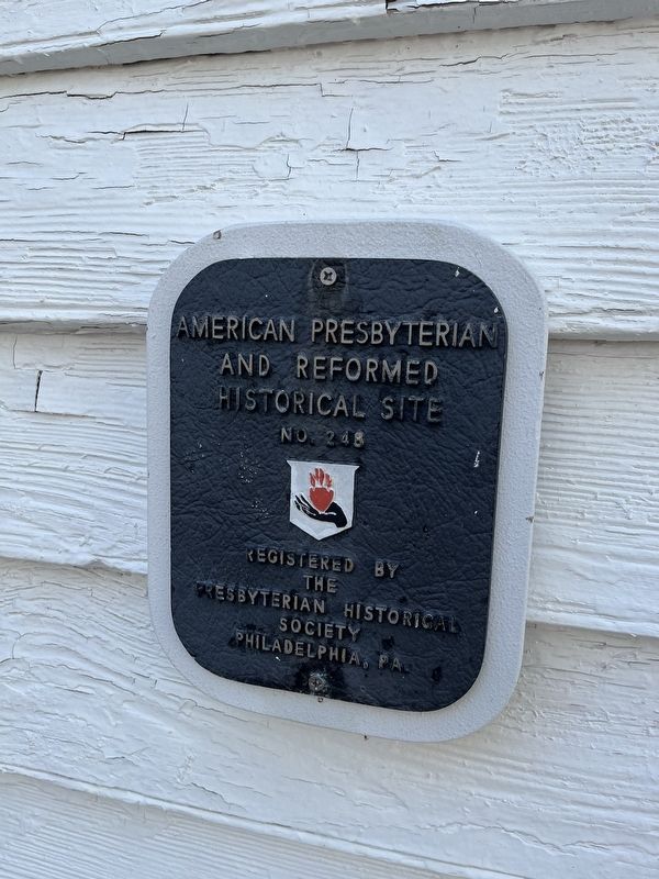 American Presbyterian and Reformed Historical Site plaque for the church image. Click for full size.