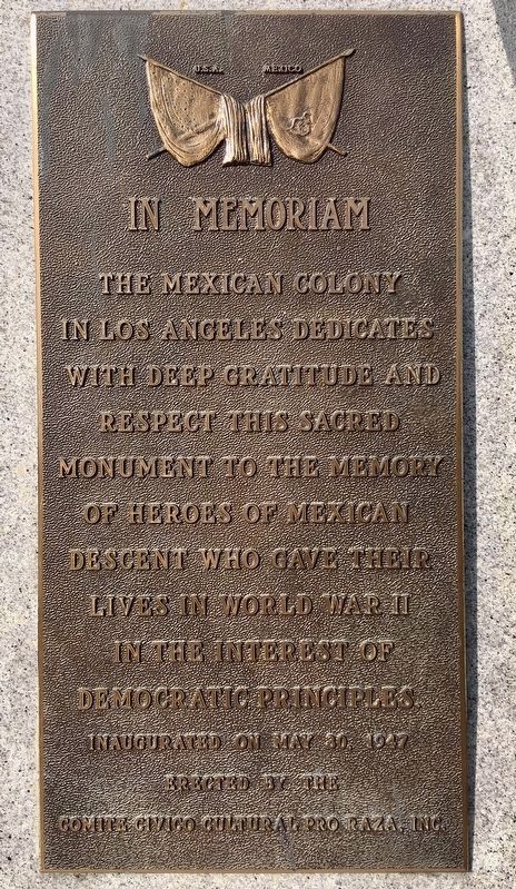 Mexican American All Wars Monument image. Click for full size.