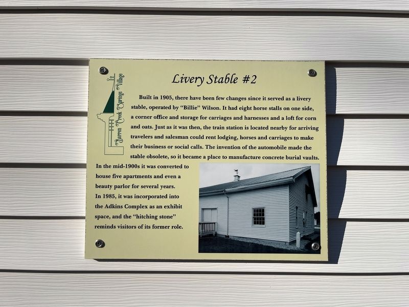 Livery Stable Marker image. Click for full size.