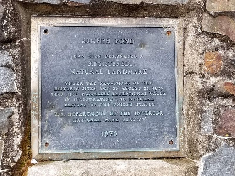 Sunfish Pond Marker image. Click for full size.