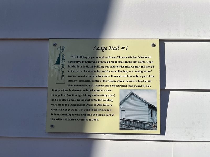 Lodge Hall Marker image. Click for full size.