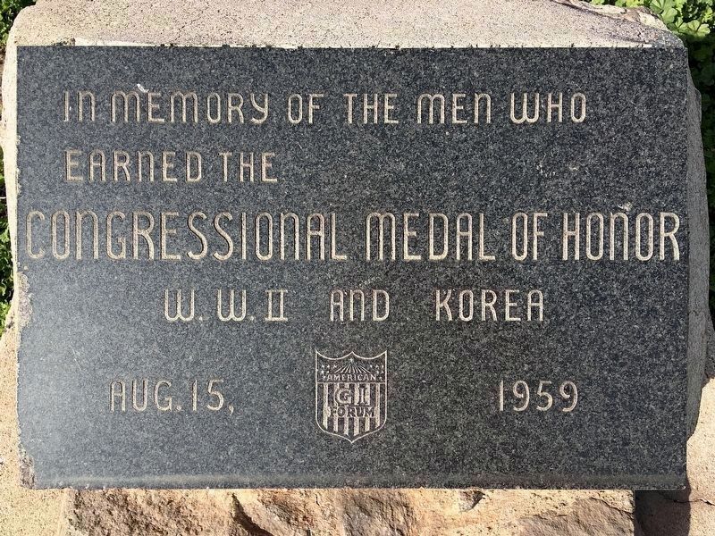 Congressional Medal of Honor Recipients image. Click for full size.