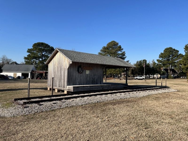 BC&A Railroad Freight Depot Marker image. Click for full size.