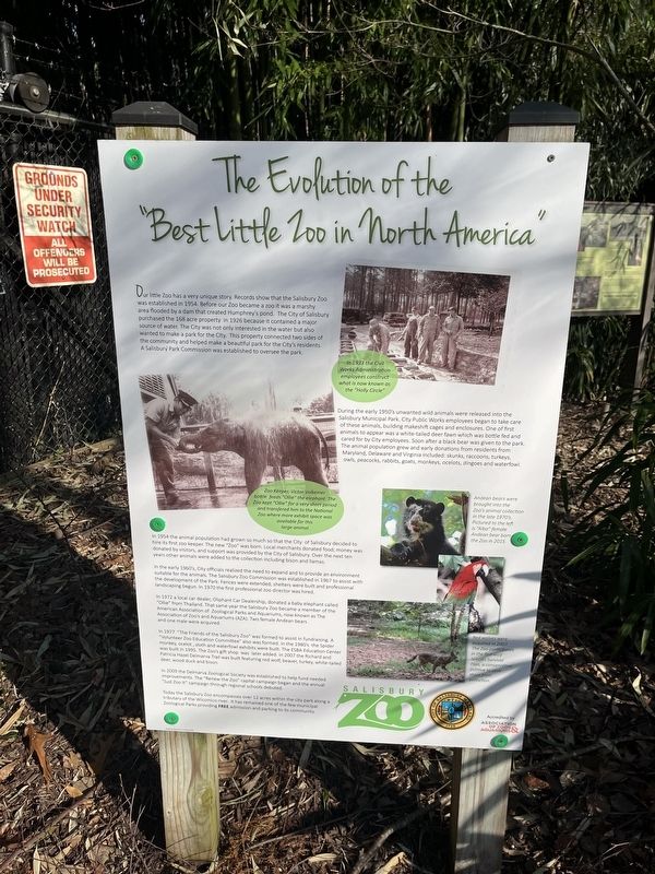 The Evolution of the "Best Little Zoo in North America" Marker image. Click for full size.