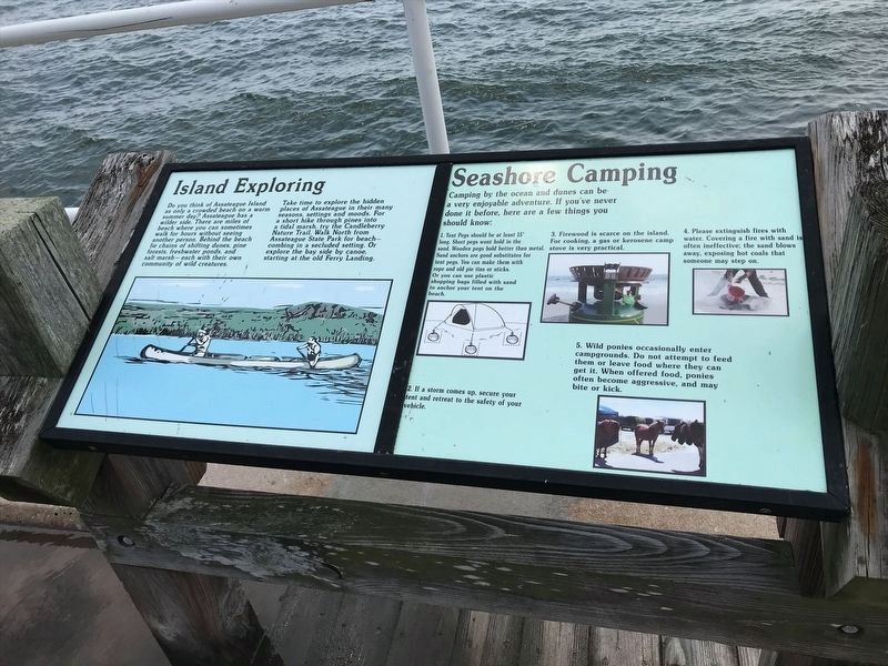Shore Camping / Island Exploring Marker image. Click for full size.