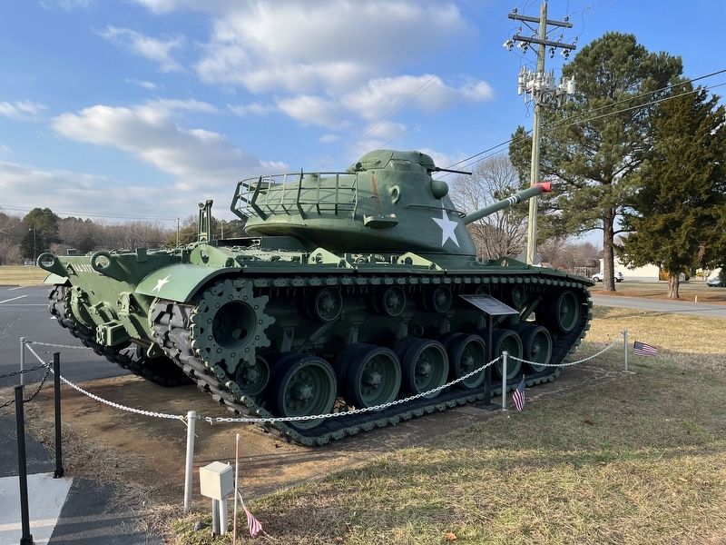 Patton Medium Tank Display image. Click for full size.