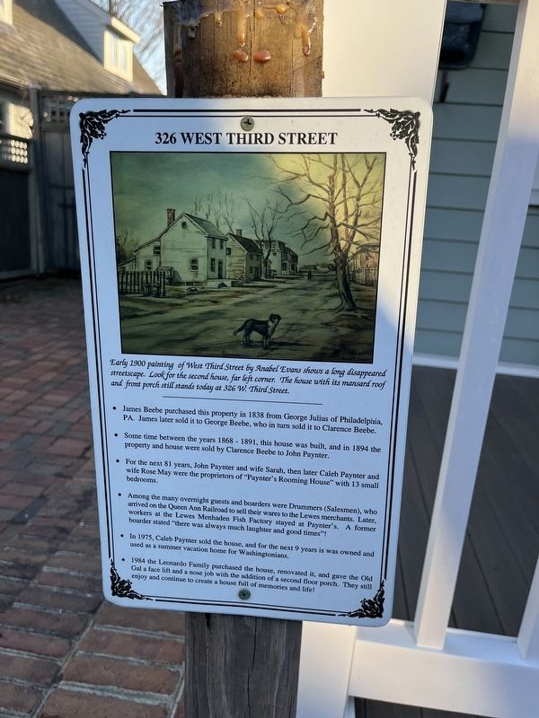 326 West Third Street Marker image. Click for full size.