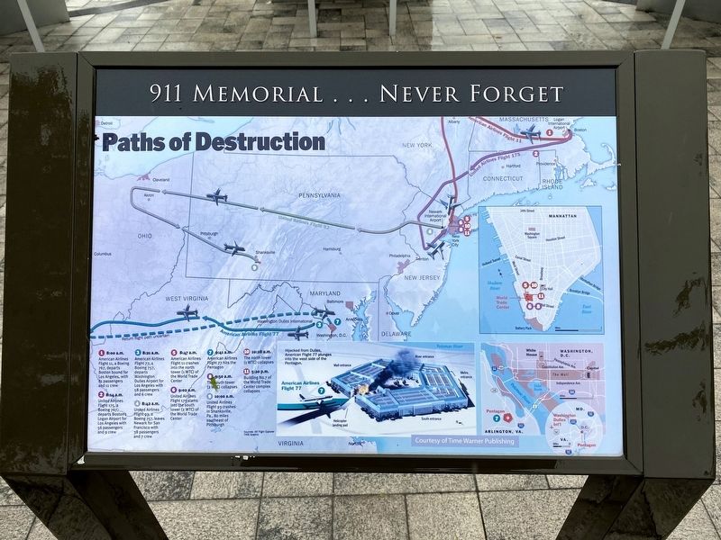 911 Memorial...Never Forget Marker image. Click for full size.