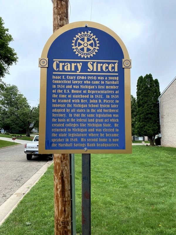 Crary Street Marker. Click for full size. Crary Street Marker image. Click for full size.