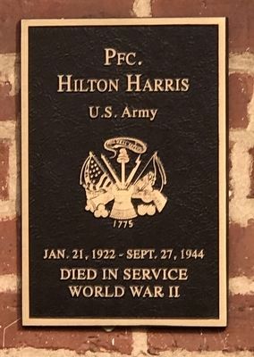 PFC. Hilton Harris Marker image. Click for full size.