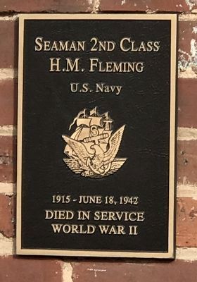 Seaman 2nd Class H.M. Fleming Marker image. Click for full size.