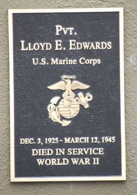 Pvt. Lloyd E. Edwards Marker image. Click for full size.
