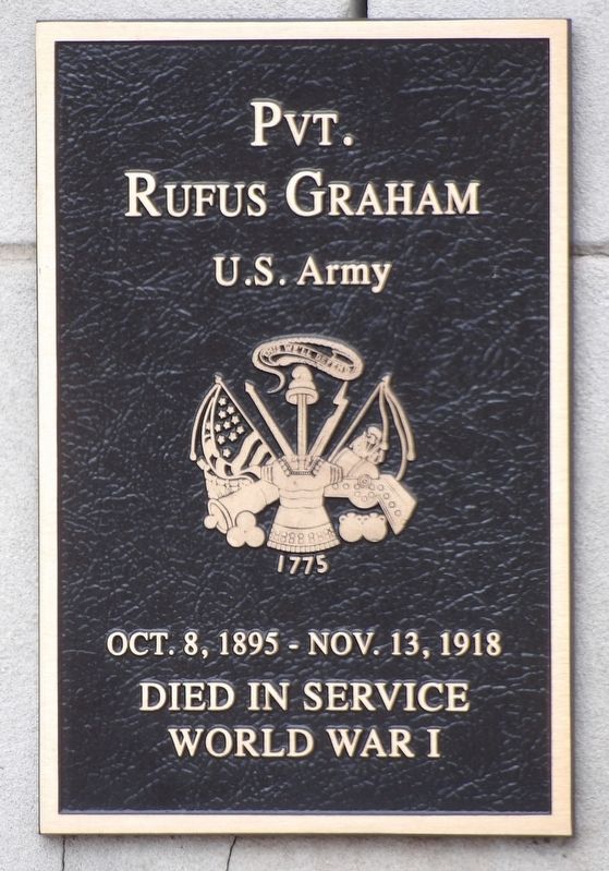Pvt. Rufus Graham Marker image. Click for full size.
