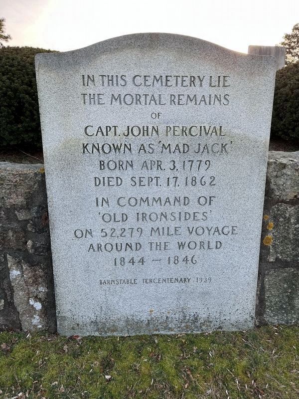 The Mortal Remains of Capt. John Percival Marker image. Click for full size.