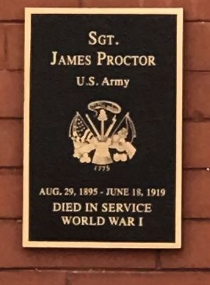 Sgt. James Proctor Marker image. Click for full size.