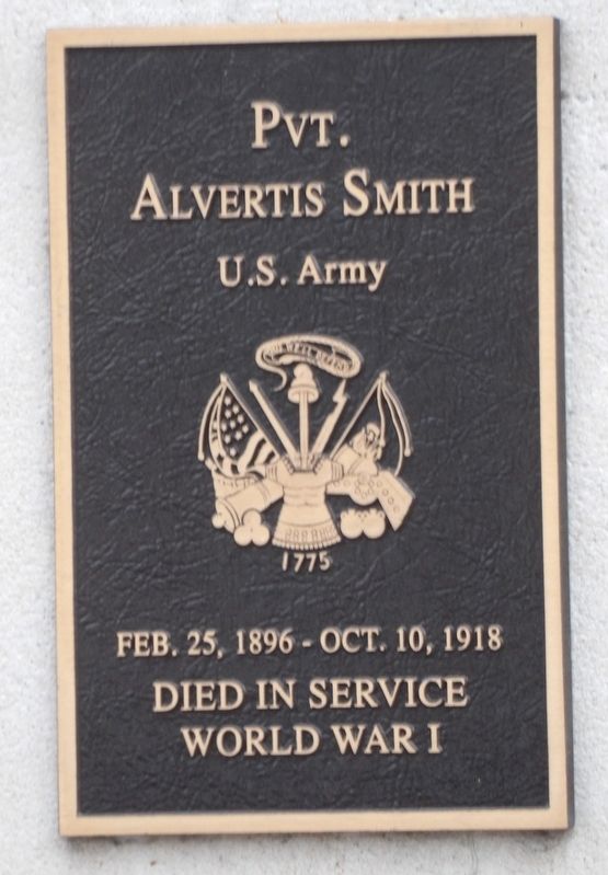 Pvt. Alvertis Smith Marker image. Click for full size.