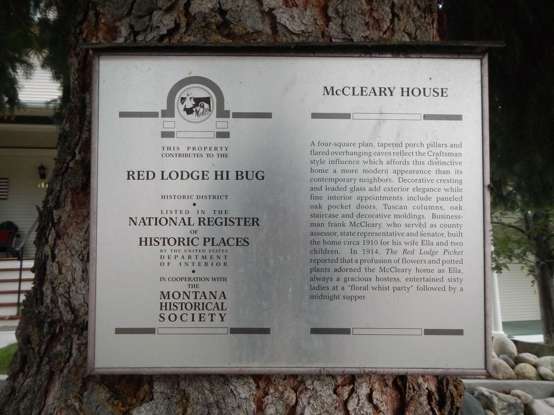 McCleary House Marker image. Click for full size.