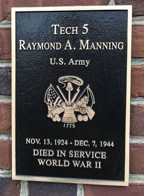 Tech 5 Raymond A. Manning Marker image. Click for full size.