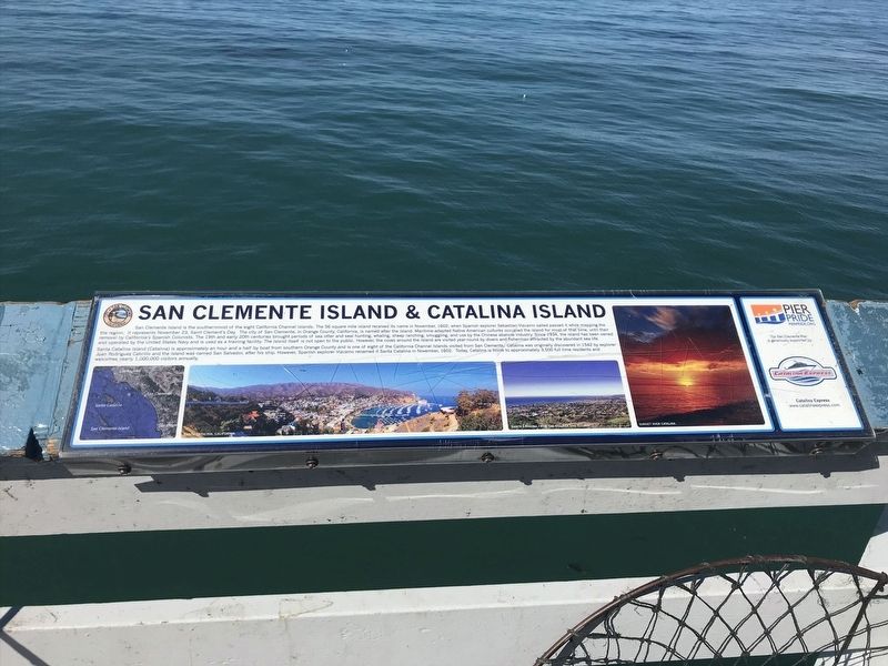 San Clemente Island & Catalina Island Marker image. Click for full size.