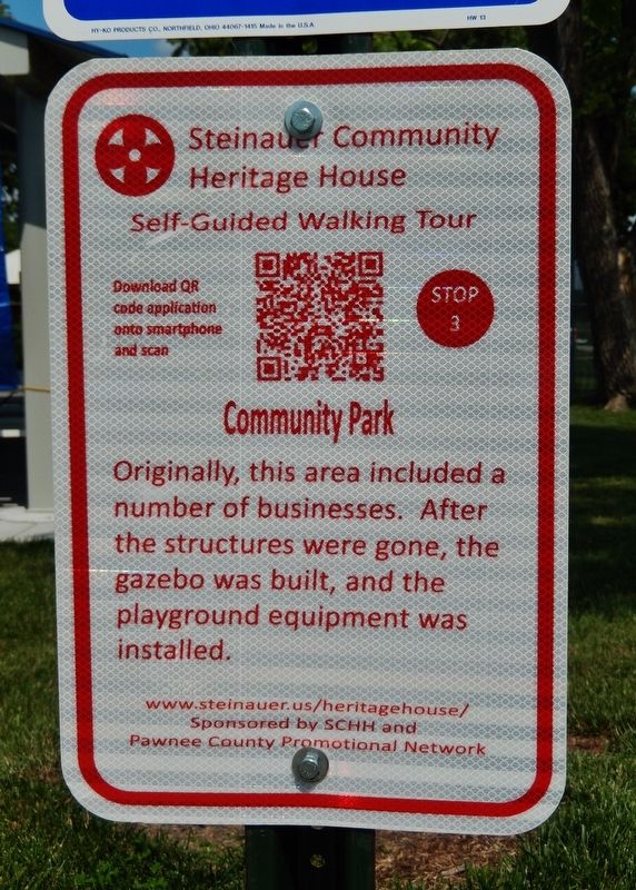 Community Park Marker image. Click for full size.