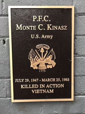 P.F.C. Monte C. Kinasz Marker image. Click for full size.