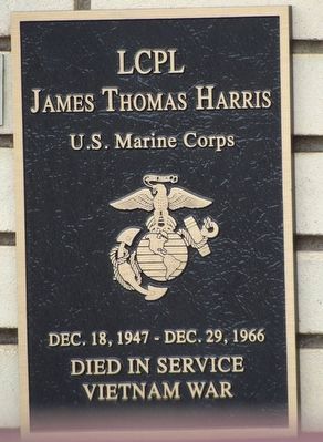 LCpl James Thomas Harris Marker image. Click for full size.