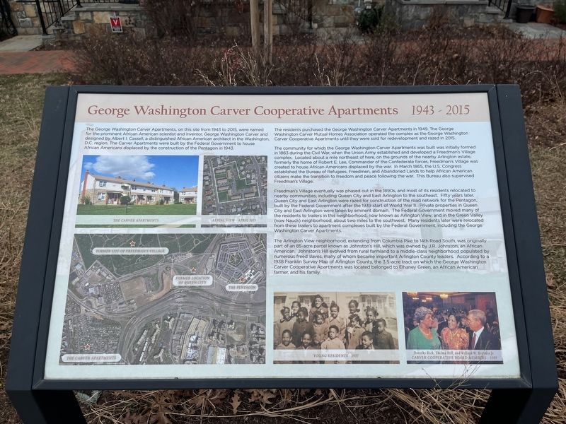George Washington Carver Cooperative Apartments Marker image. Click for full size.