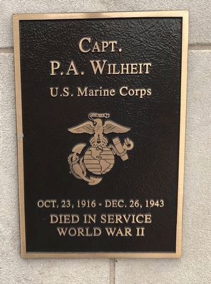 Capt. P.A. Wilheit Marker image. Click for full size.