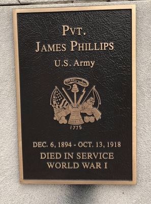 Pvt. James Phillips Marker image. Click for full size.