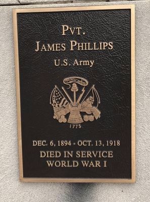 Pvt. James Phillips Marker image. Click for full size.