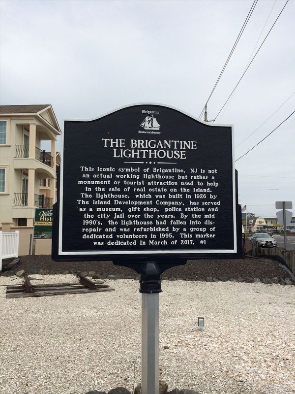 The Brigantine Lighthouse Marker image. Click for full size.