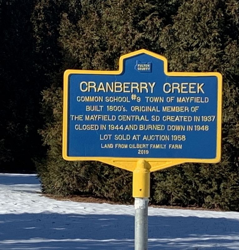 Cranberry Creek Marker image. Click for full size.