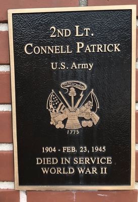 2nd Lt. Connell Patrick Marker image. Click for full size.