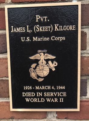 Pvt. James L. (Skeet) Kilgore Marker image. Click for full size.