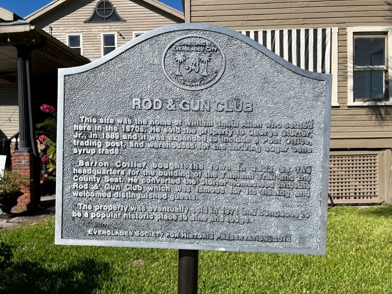 Rod & Gun Club Marker image. Click for full size.