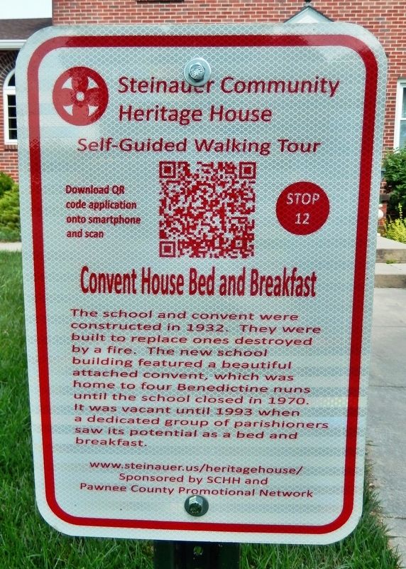 Convent House Bed & Breakfast Marker image. Click for full size.