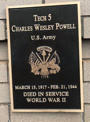 Tech 5 Charles Wesley Powell Marker image. Click for full size.