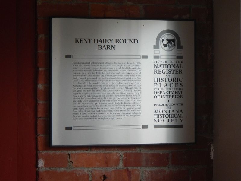 Kent Dairy Round Barn Marker image. Click for full size.